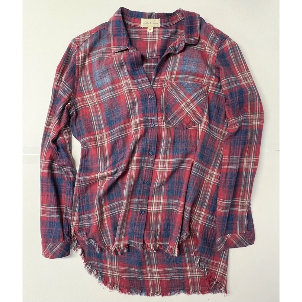 Cloth & Stone Plaid Button-down Shirt
